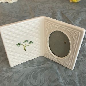 Russ four leaf clover table top picture frame